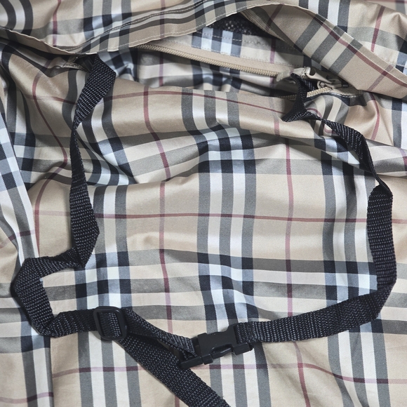 Burberry Golf Zip-up Nova Check Windbreaker Mesh Sports Jacket With Hidden Hood - Picture 12 of 16